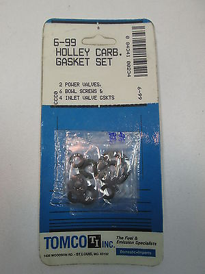 #ad NEW Tomco 6 99 Holley Carburetor Gasket Set $3.56