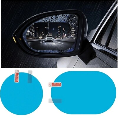 #ad 2 Pcs Car Rainproof Mirror Sticker Rearview Anti Fog Rain Shield Protective Film $9.99