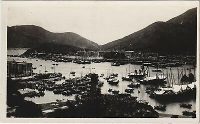 #ad PC CHINA SHIPS IN THE HARBOUR Vintage REAL PHOTO Postcard b33917 $14.99