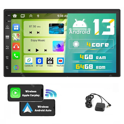 #ad 7quot; Double 2 Din Android 13 Car Stereo Radio 464GB GPS NAVI WIFI Touch Screen $82.79