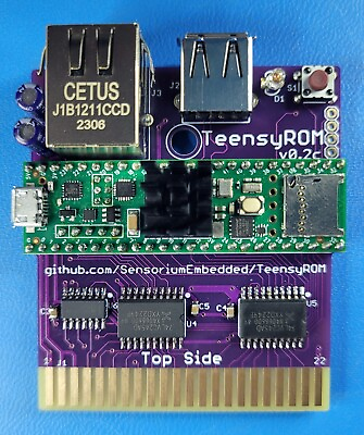 #ad TeensyROM Cartridge for Commodore 64 128: MIDI Fastload Emulation and Network $65.00