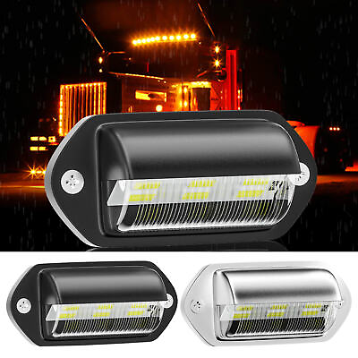 #ad License Plate Light 12V to 24V DC Waterproof 6 LED License Plate Lamp Taillight $8.27