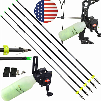 Archery Bow Fishing Arrows Spincast Reel Compound Bow Recurve Bowfishing Hunting $37.04