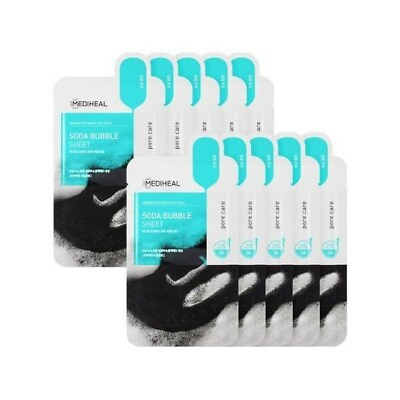 #ad Mediheal Pore Tox Carbonated Bubble Sheet 10PC $16.97