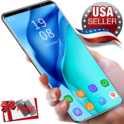 #ad 2024 New Android Factory Unlocked Cell Phone Cheap Smartphone 4G Quad Core 2 SIM $76.10
