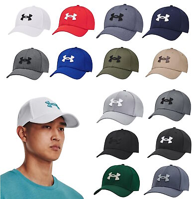 #ad Under Armour Men#x27;s UA Blitzing Hat Stretch Fitted Cap 1376700 New $23.10