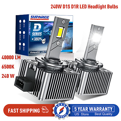 #ad SUPAREE LED Headlight Bulb D1S D1R High Low Beam HID Xenon Conversion Kit 240W $33.99