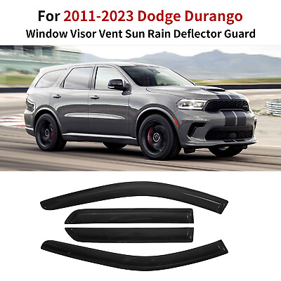 #ad Fits 11 23 Dodge Durango Window Visors Rain Sun Guard Vent 4Pc Set $25.85