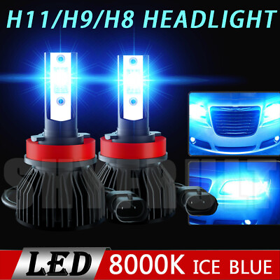 #ad LED Headlight Kit H11 Blue 8000K Low Beam Bulbs for HYUNDAI Elantra 2011 2016 $18.23