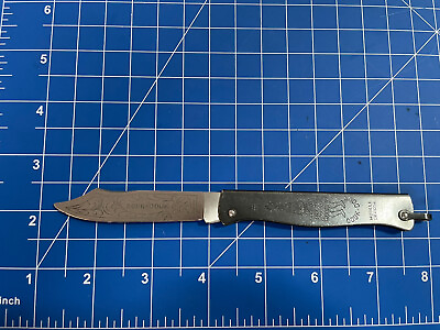 Douk Douk Folding Knife 2.87quot; Carbon Steel Blade Folded Steel Black Handle 815PM $25.00
