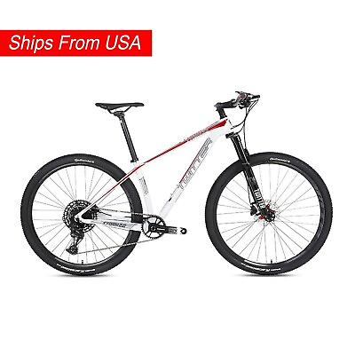 #ad Carbon Fiber Mountain Bike Twitter Storm 2.0 Shimano 27 Speed 29quot; WHITE Small $1495.00