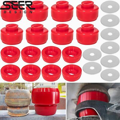 #ad Body Mount Bushing Cab Kit For 1999 14 Chevy GMC Sierra 1500 2500 2WD 4WD 7 141 $70.15
