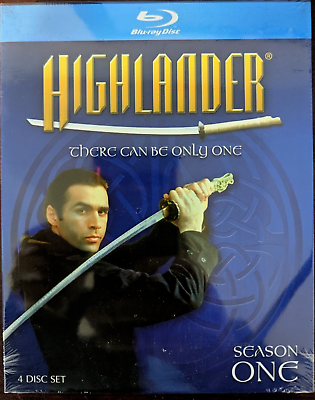 #ad Highlander Complete First Season Blu ray 4 Disc Set NEW $12.95