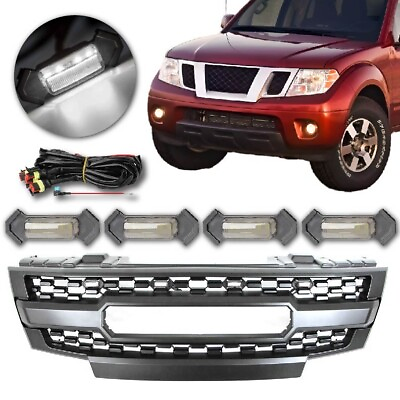 #ad 4x LED Clear White Grille Lights Kit For Nissan Frontier 2005 2023 RAPTOR Style $18.99