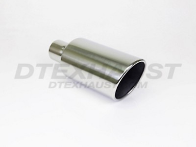 #ad Q9 255012RSL EXHAUST STAINLESS ROLL SLANT TEXAS TIP 2.5 INLET 5 OUTLET 12quot; LONG $79.99