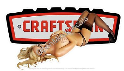 CRAFTSMAN TOOL STICKER DECAL SEXY GIRL MECHANIC TOOLBOX SIGN CHEST USA $6.95