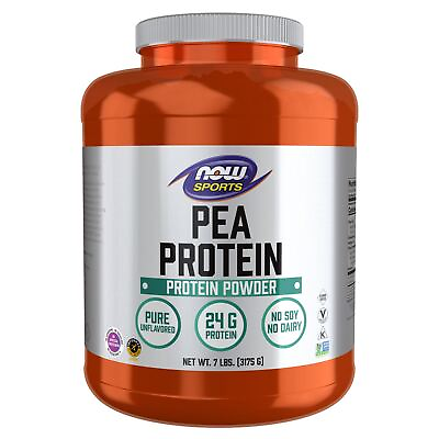 #ad NOW FOODS Pea Protein Pure Unflavored Powder 7 lbs. $59.98