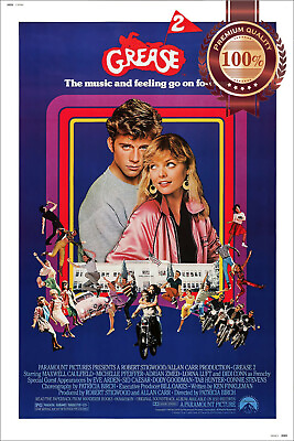 #ad GREASE 2 1982 80s MUSICAL ORIGINAL CINEMA ART MOVIE FILM PRINT PREMIUM POSTER AU $119.95