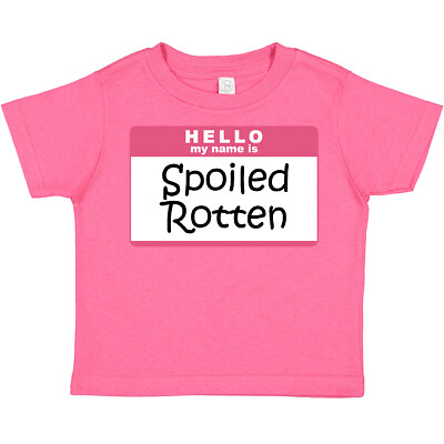 #ad Inktastic Spoiled Rotten Name Tag Toddler T Shirt Hello My Is Gift Child Kid $13.99