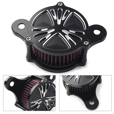 #ad Air Cleaner Intake Filter For Harley Touring Electra Glide Softail FLHT Motor $63.29