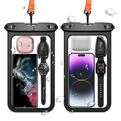 #ad Large Waterproof Phone Pouch Case Cover Underwater Floating Cell Phone Dry Bag $16.99