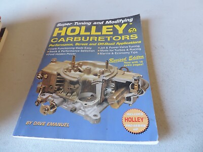#ad Super Tuning Holley Carburetors By Dave Emanuel $20.00