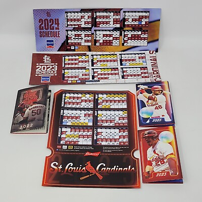 #ad St. Louis Cardinals Lot of Magnet Pocket Schedules Arenado Yadi Waino 2022 2024 $10.94