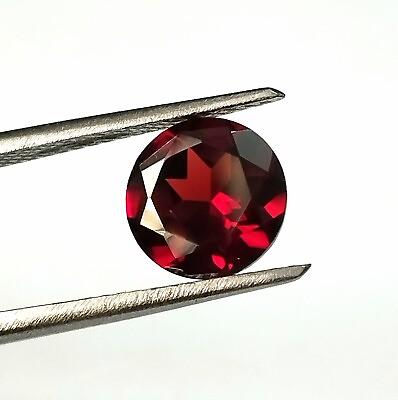 #ad Natural Red Garnet 8X8 mm Round Cut Faceted Calibrated Loose Wholesale Gemstone $12.34