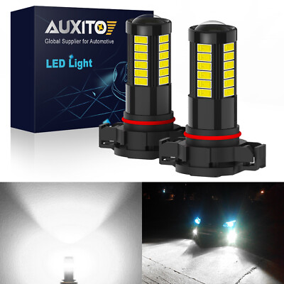 #ad 2X AUXITO H11 H9 H8 H16JP LED Fog Light Bulbs Car Driving DRL Lamps White 6000K $12.87