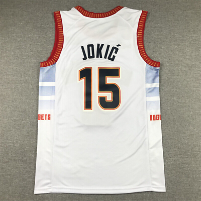 #ad Denver Basketball Jokic #15 Basketball Jersey All Stitched 4 Colors Nikola $24.99