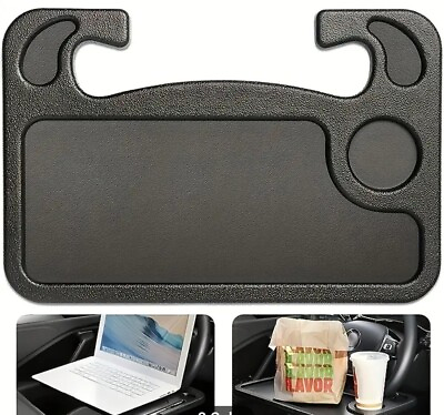 #ad #ad #1 Car Steering Wheel Smart Tray Desk Two Sided Laptop Drink Food Table 16.5x11quot; $14.95
