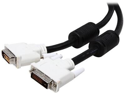 #ad StarTech.com DVIDDMM25 Black amp; White Male to Male DVI D Dual Link Digital Video $88.82