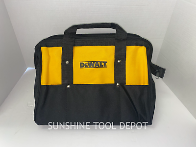 #ad DeWalt 15” x 10quot; x 9quot; Heavy Duty Nylon Contractor Tool Bag with 3 Pockets $19.00