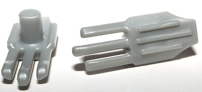 #ad Lego Pearl Light Gray Minifig Weapon Bladed Claw Pair $1.25