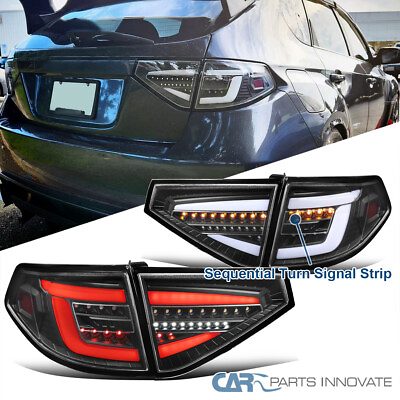 #ad Sequential Full LED Fits 08 14 Subaru Impreza WRX 2.5L Hatchback Tail Lamps $305.96