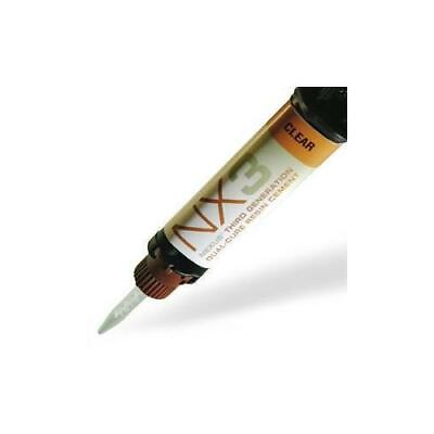 #ad Kerr Dental 33643 NX3 Universal Adhesive Resin Cement Automix Syringe Clear 5 Gm $53.00