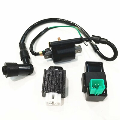 Motorcycle Ignition Coil Rectifier Regulator CDI Unit Kit For 110cc 125cc 140cc $23.80