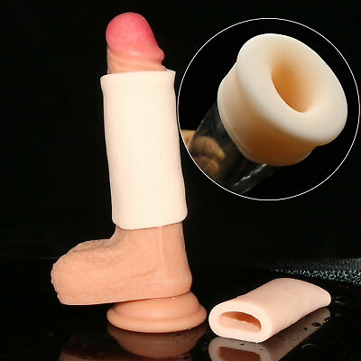 #ad Male Penis Extender Stretcher Max Vacuum Enhancer Enlarger Delay Silicone Sleeve $4.99