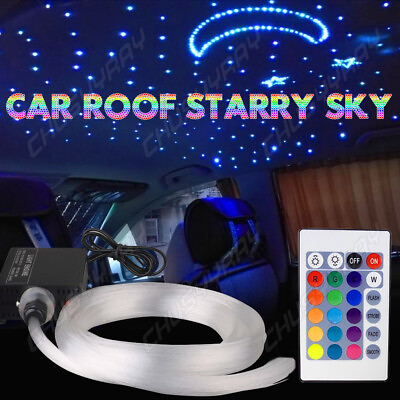 #ad 300pcs Home Car Headliner Star Light kit Roof Twinkle Ceiling Light Fiber Optic $69.99