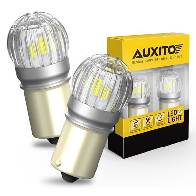 #ad Bright 1156 White LED Turn Reverse Canbus Signal Bulbs Light Backup Lamp $13.99