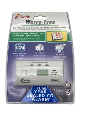 #ad Kidde C3010D 10 Year Carbon Monoxide Alarm w Display $31.99