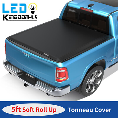 #ad Soft Roll Up Tonneau Cover for 2016 2023 Toyota Tacoma 5 ft Truck Bed Waterproof $120.99
