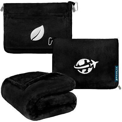 #ad Travel Blanket Pillow Set Soft Lightweight Blanket For Airplane Travel Essential $22.99