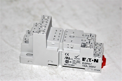 #ad Eaton D2PA7 14 Pin Relay Socket 4 Pole Finger Safe 300V 10A D2PR4 D2PF4 $9.98