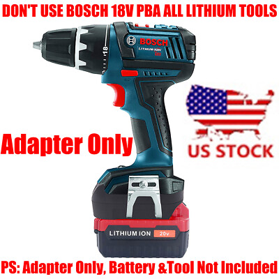 #ad 1x Adapter For BOSCH 18V Tool Work On Porter Cable 20V MAX PCC685 Li Ion Battery $17.69