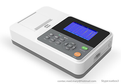#ad Digital ECG Monitor Electrocardiograph 3 Channel EKG Machine with Printer NEW $459.00