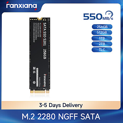 #ad Fanxiang M.2 SATA SSD 1TB 2TB 512GB 256GB NGFF M2 Internal Solid State Drive Lot $109.99