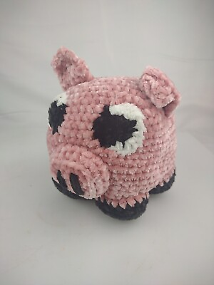 #ad Soft Handmade Crochet Knitted Pig Plush Stuffed Animal $11.99