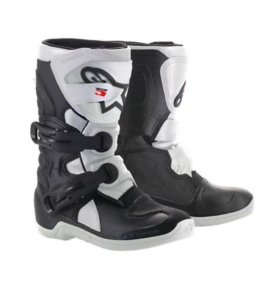 #ad Alpinestars Youth Tech 3S Boots BLACK WHITE Size 10 34110382 $127.46