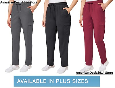 #ad Mondetta Ladies#x27; Straight Leg Cargo Pant Choose Black or Red or Gray $22.95